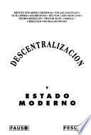Descentralización y estado moderno