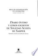 Diario íntimo y otros escritos de Soledad Acosta de Samper