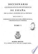 Diccionario Geografico-Historico de Espana