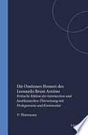 Libro Die Orationes Homeri des Leonardo Bruni Aretino