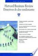 Libro Directivos de alto rendimiento