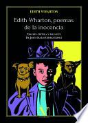 Libro Edith Wharton, poemas de la inocencia