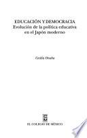 Libro Educación y democracia