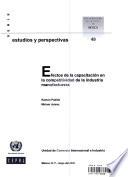 Libro Efectos de la Capacitación en la Competitividad de la Industria Manufacturera