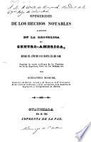 Efemerides de los hechos notables acaecidos en la republica de Centro-America, desde el año de 1821 hasta el de 1842