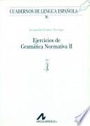 Libro Ejercicios de gramática normativa