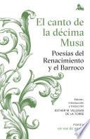 Libro El canto de la décima Musa. Poesías del Renacimiento y el Barroco