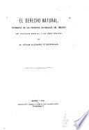El derecho natural