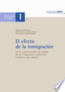 El efecto de la inmigración en las oportunidades de empleo de los trabajadores nacionales: evidencia para España