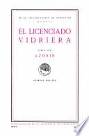 Libro El Licenciado Vidriera visto por Azorín