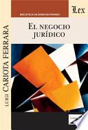 Libro El negocio jurídico