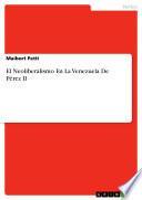 Libro El Neoliberalismo En La Venezuela De Pérez II