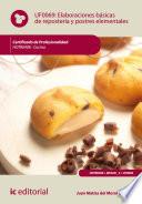Libro Elaboraciones básicas de repostería y postres elementales. HOTR0408