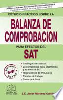 Libro Estudio Práctico sobre la Balanza de Comprobación para Efectos del SAT 2016