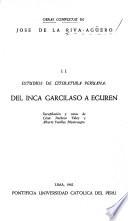 Estudios de literatura peruana: Del Inca Garcilaso a Eguren