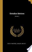 Libro Estudios Ibéricos;