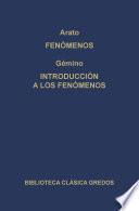 Libro Fenómenos. Introducción a los fenómenos.