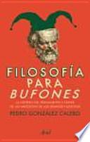 Libro Filosofía para bufones