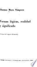 Formas lógicas, realidad y significado