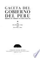 Gaceta del gobierno del Peru