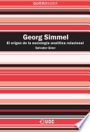 Georg Simmel. La fundación de la sociología analítica