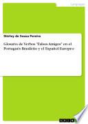 Libro Glosario de Verbos Falsos Amigos en el Portugués Brasileño y el Español Europeo