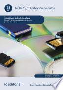 Libro Grabación de datos. ADGD0308