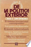 Libro Grandes temas de la política exterior