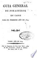 Guía general de forasteros en Cádiz para el presente año de 1825