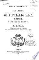 Guía oficial de Cádiz, su provincia y departamento
