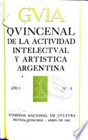 Guía Quincenal de la Actividad Intelectual y Artística Argentina