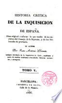Historia crítica de la Inquisición de España