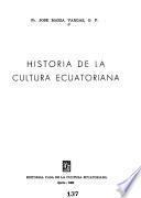 Historia de la cultura ecuatoriana