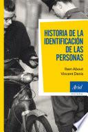 Libro Historia de la identificación de las personas