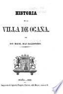 Historia de la villa de Ocaña