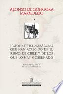 Libro Historia de todas las cosas que han acaecido en el Reino de Chile y de los que lo han gobernado