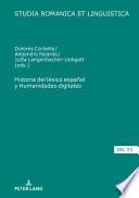 Libro Historia del léxico español y Humanidades digitales