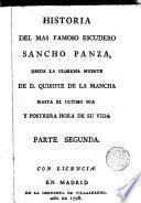 Historia del mas famoso escudero Sancho Panza