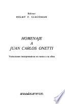 Homenaje a Juan Carlos Onetti