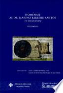 Libro Homenaje al Dr. Marino Barbero Santos