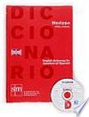 Libro Horizon diccionario inglés-español