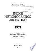 Indice historiográfico argentino