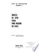 Indices de sitio para pino insigne en Chile
