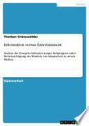 Libro Information versus Entertainment