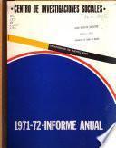 Informe anual - Centro de Investigaciones Sociales