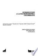 Libro Introducción a la macroeconomía colombiana