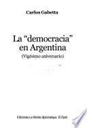 La democracia en Argentina