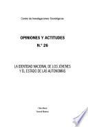 Libro La identidad nacional de los jóvenes y el Estado de las Autonomías