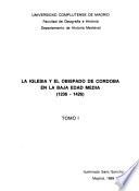 Libro La Iglesia y el obispado de Córdoba en la baja Edad Media