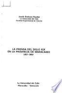 La prensa del siglo XIX en la Provincia de Maracaibo, 1857-1860